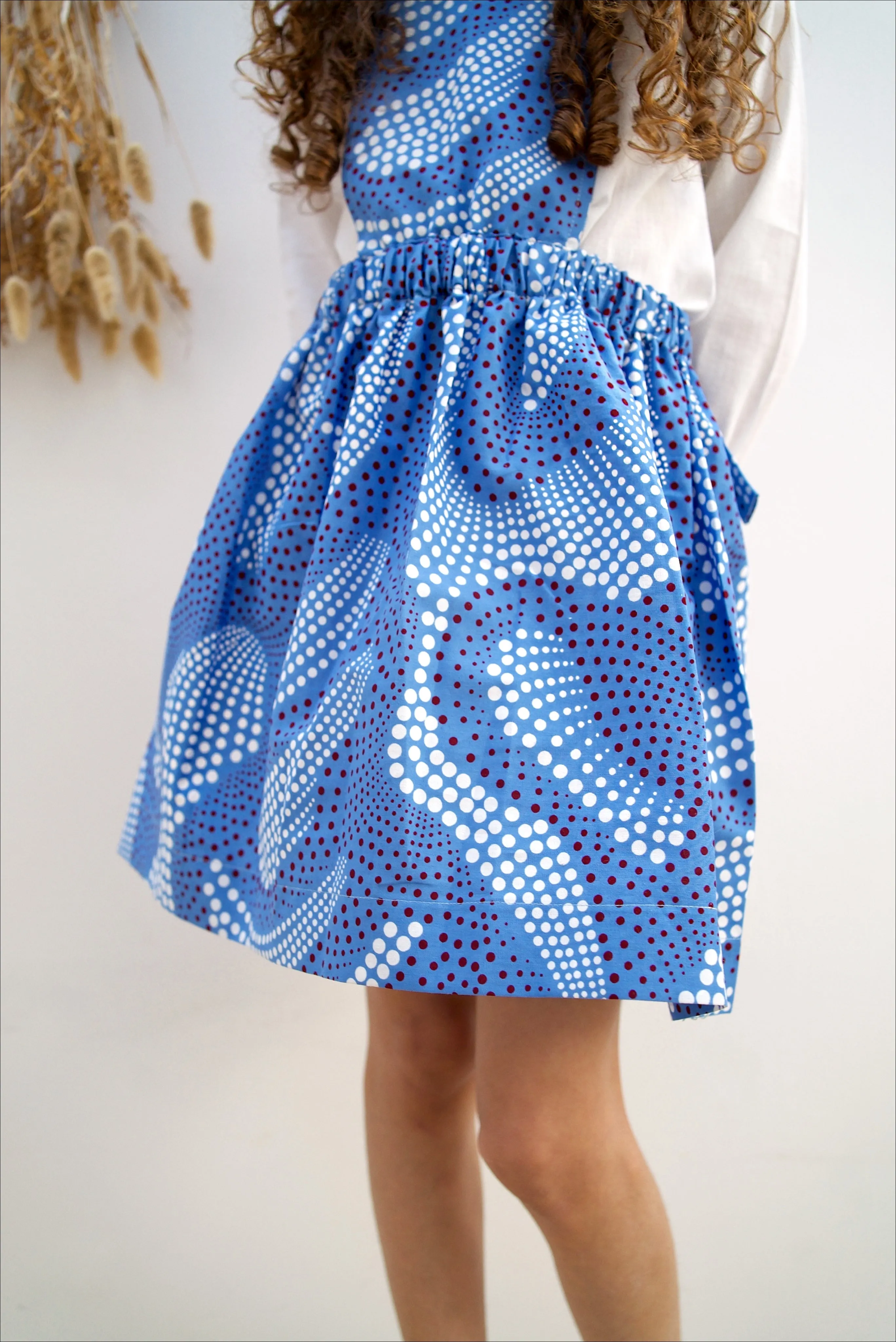 Ndidi Apron Dress | Blue Dot