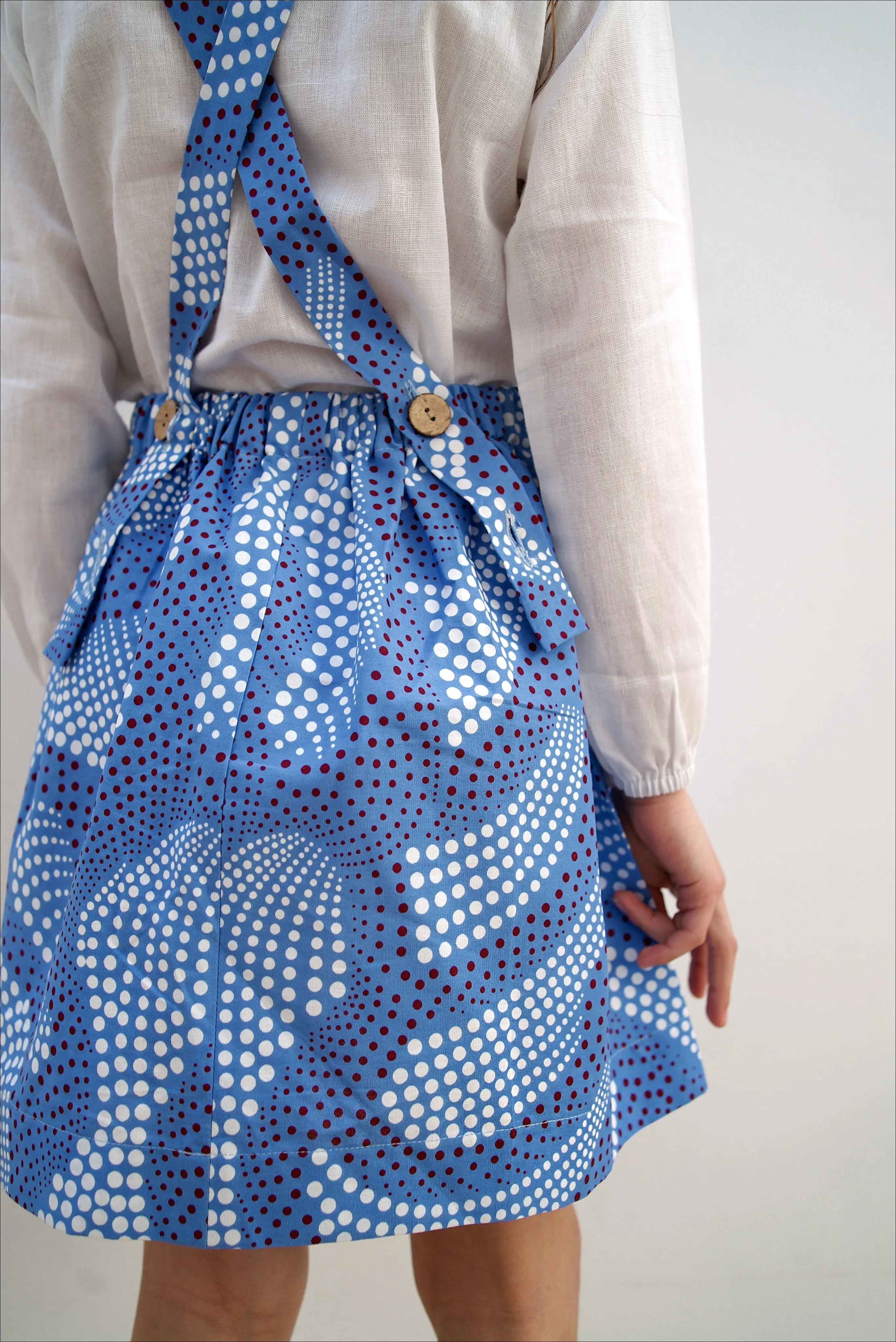 Ndidi Apron Dress | Blue Dot