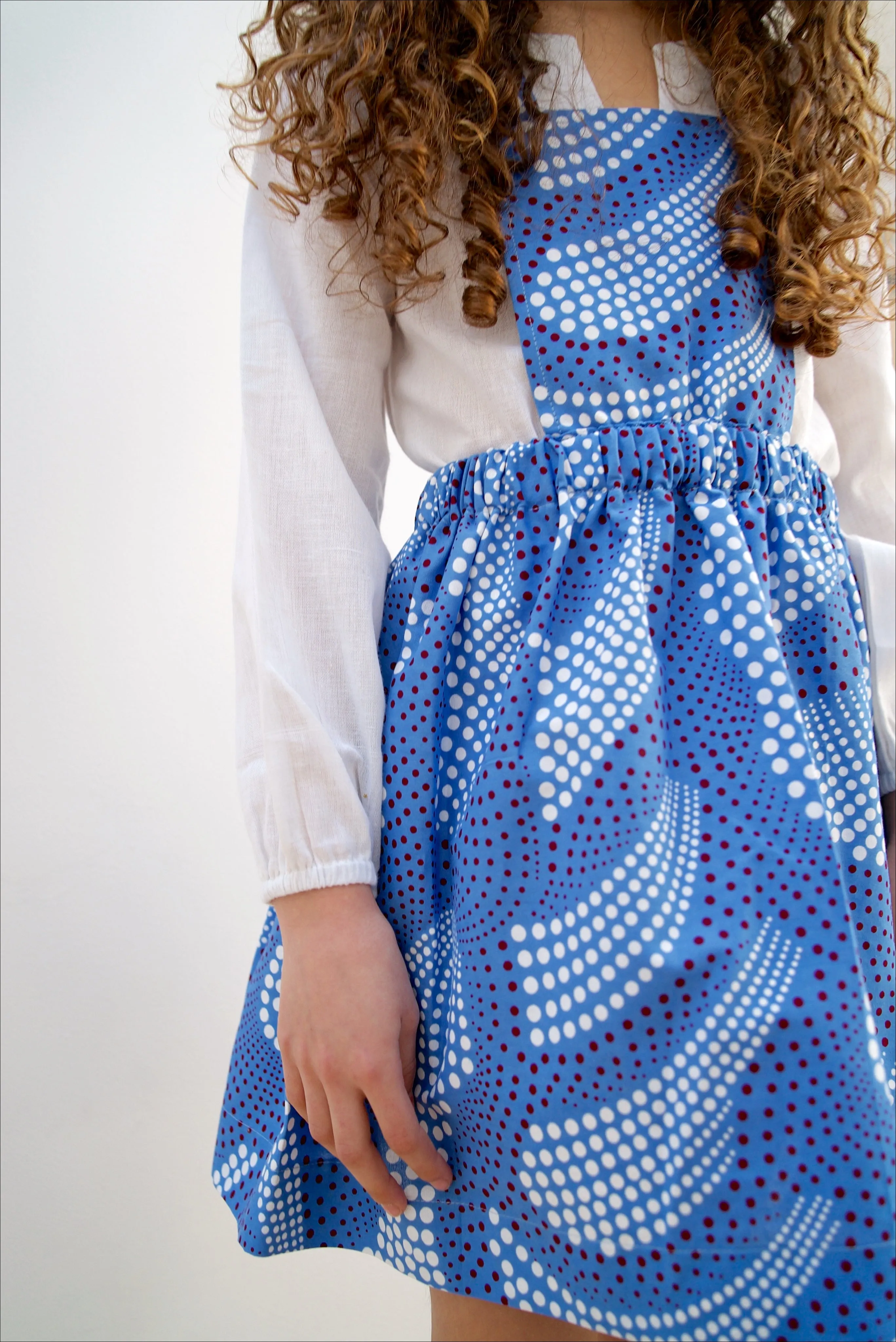 Ndidi Apron Dress | Blue Dot
