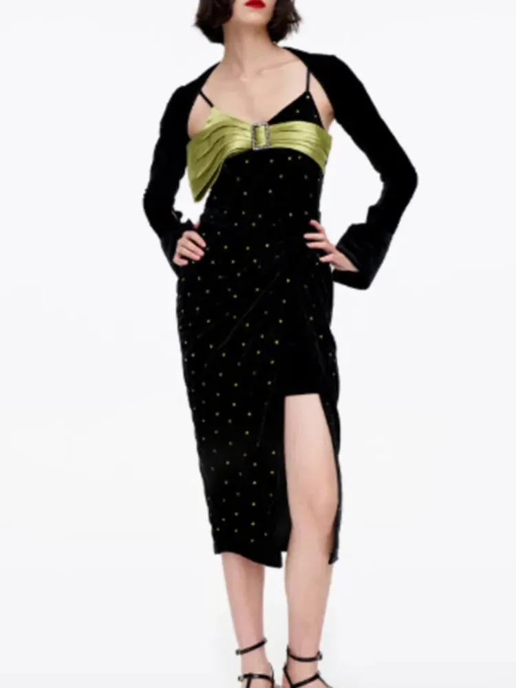 Nelly  Diamond Velvet  2 Piece Set
