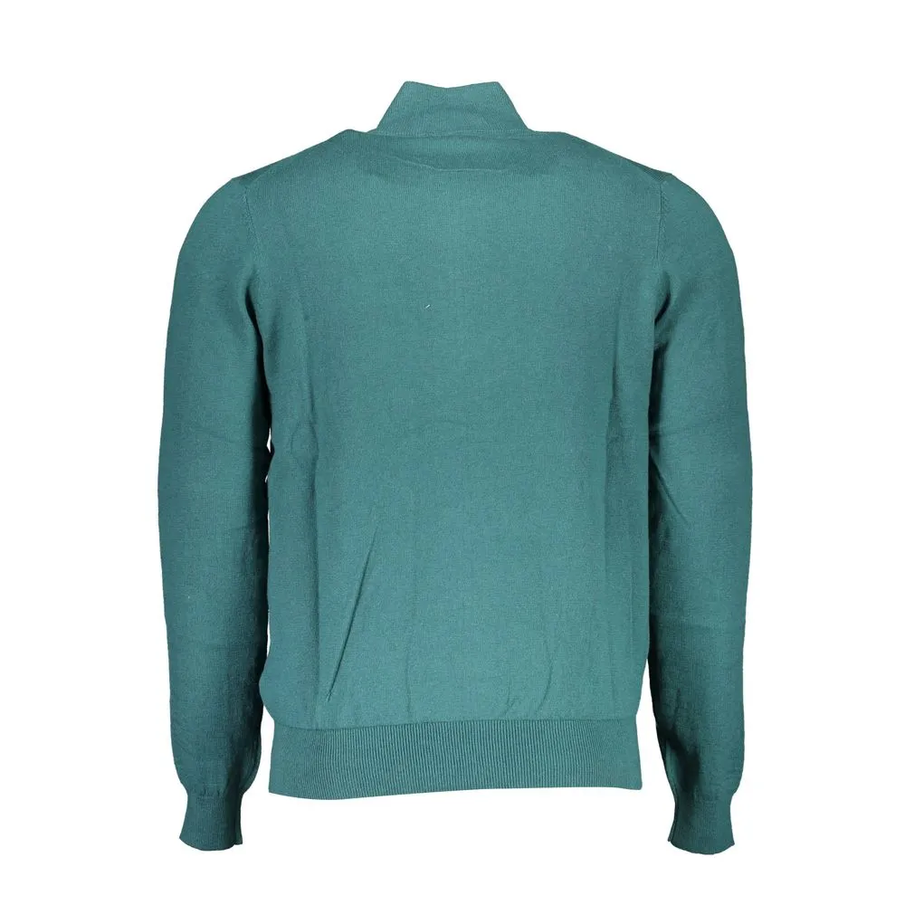 North Sails Green Cotton Men Sweater