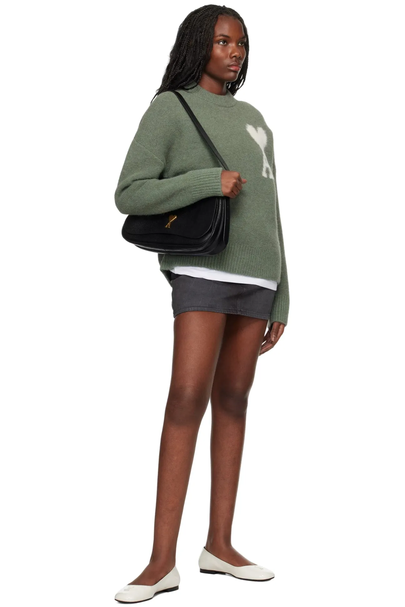 Off-White Ami De Coeur Crew Neck Sweater