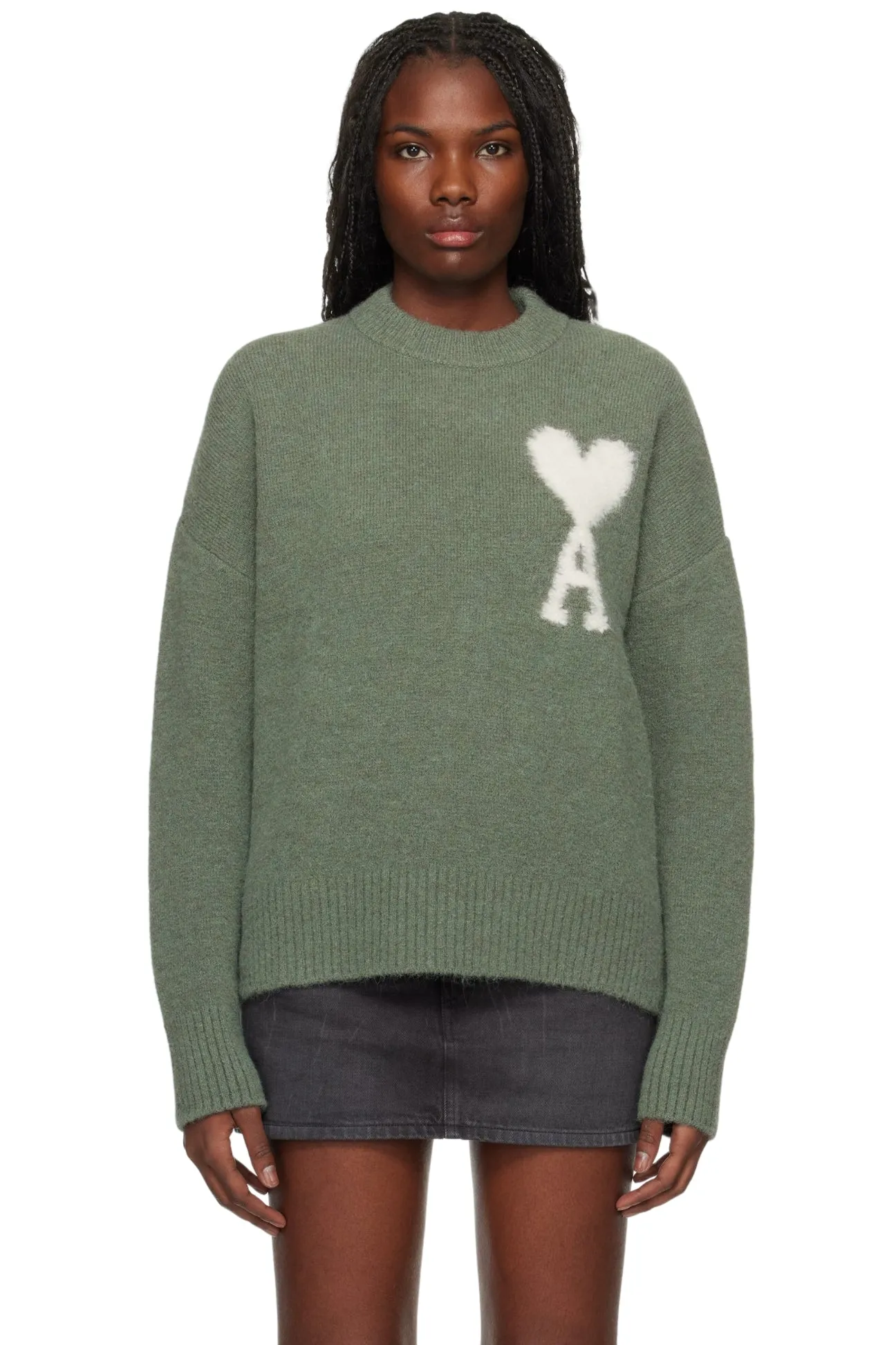 Off-White Ami De Coeur Crew Neck Sweater
