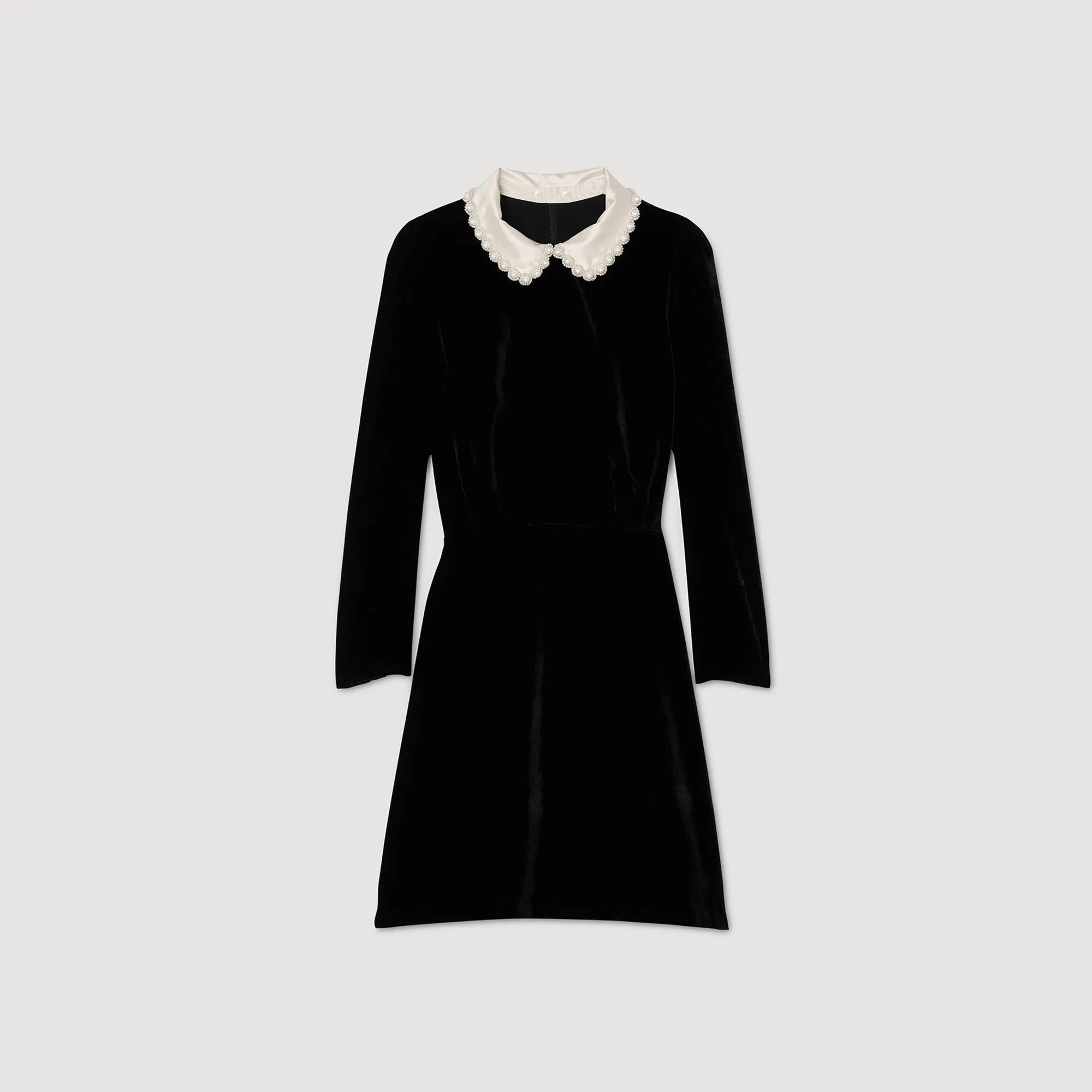 Paola Velvet Dress Black