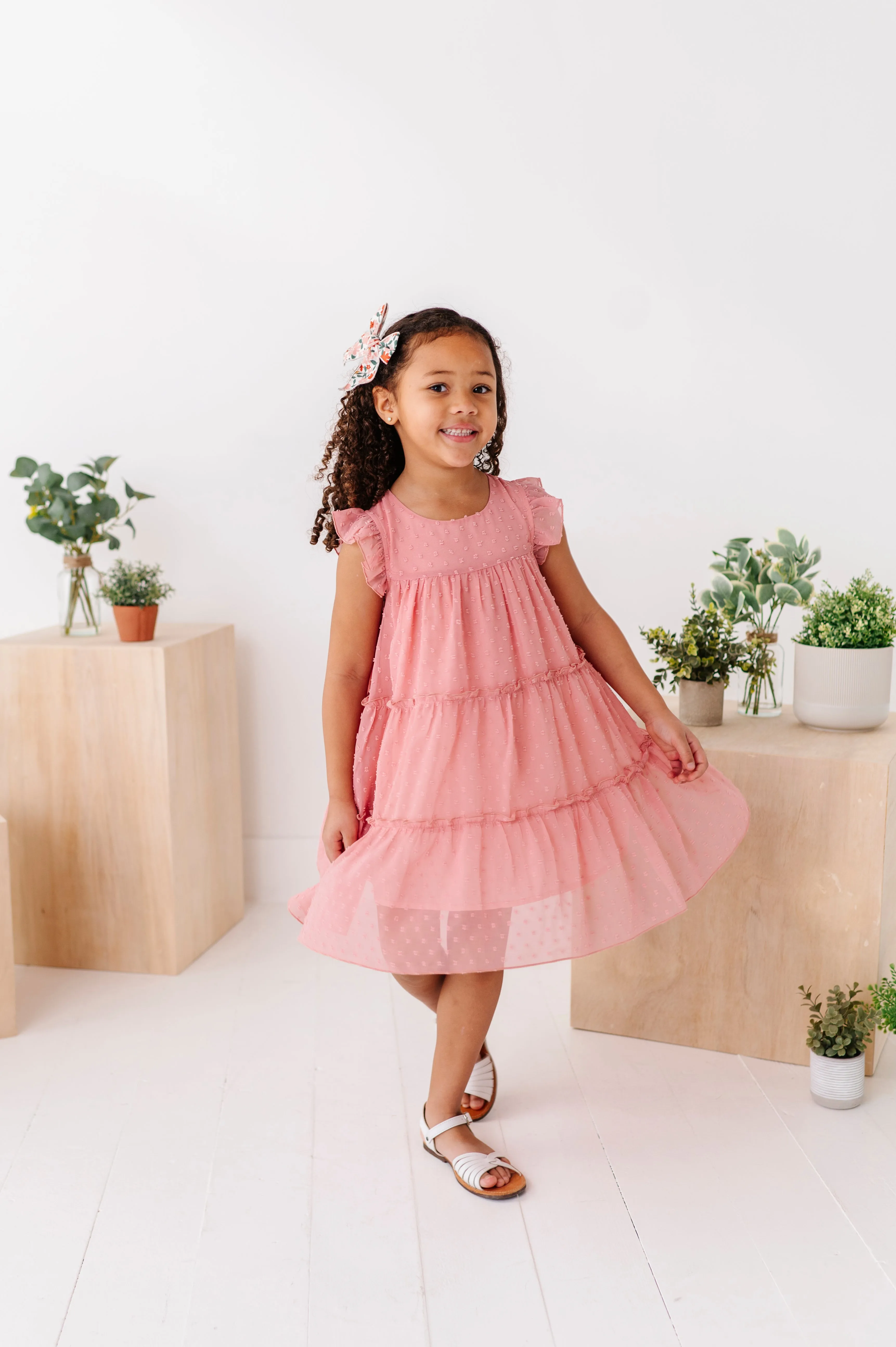 Peaches n’ Cream | Polka Dotty Swing Dress