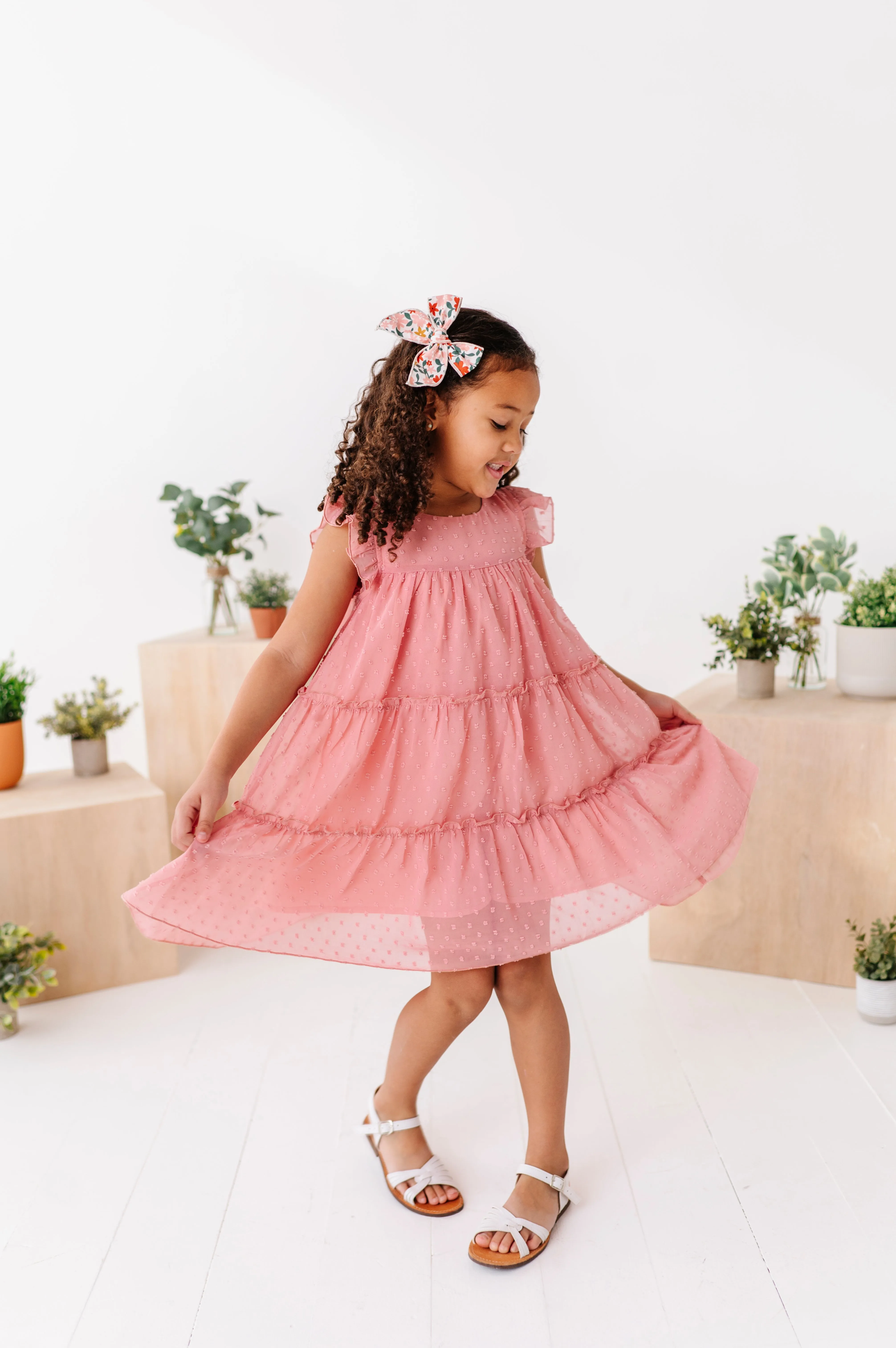 Peaches n’ Cream | Polka Dotty Swing Dress