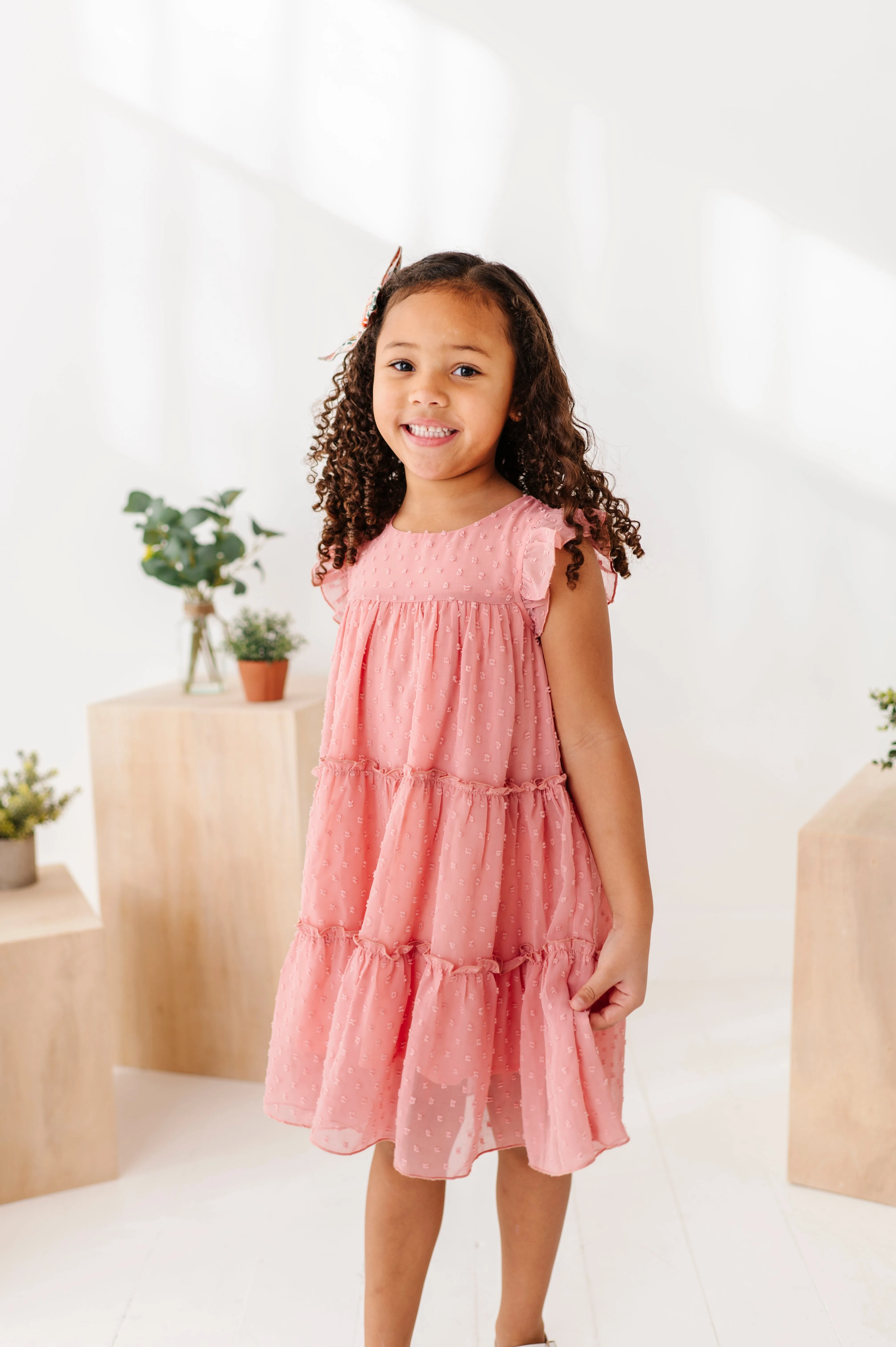Peaches n’ Cream | Polka Dotty Swing Dress