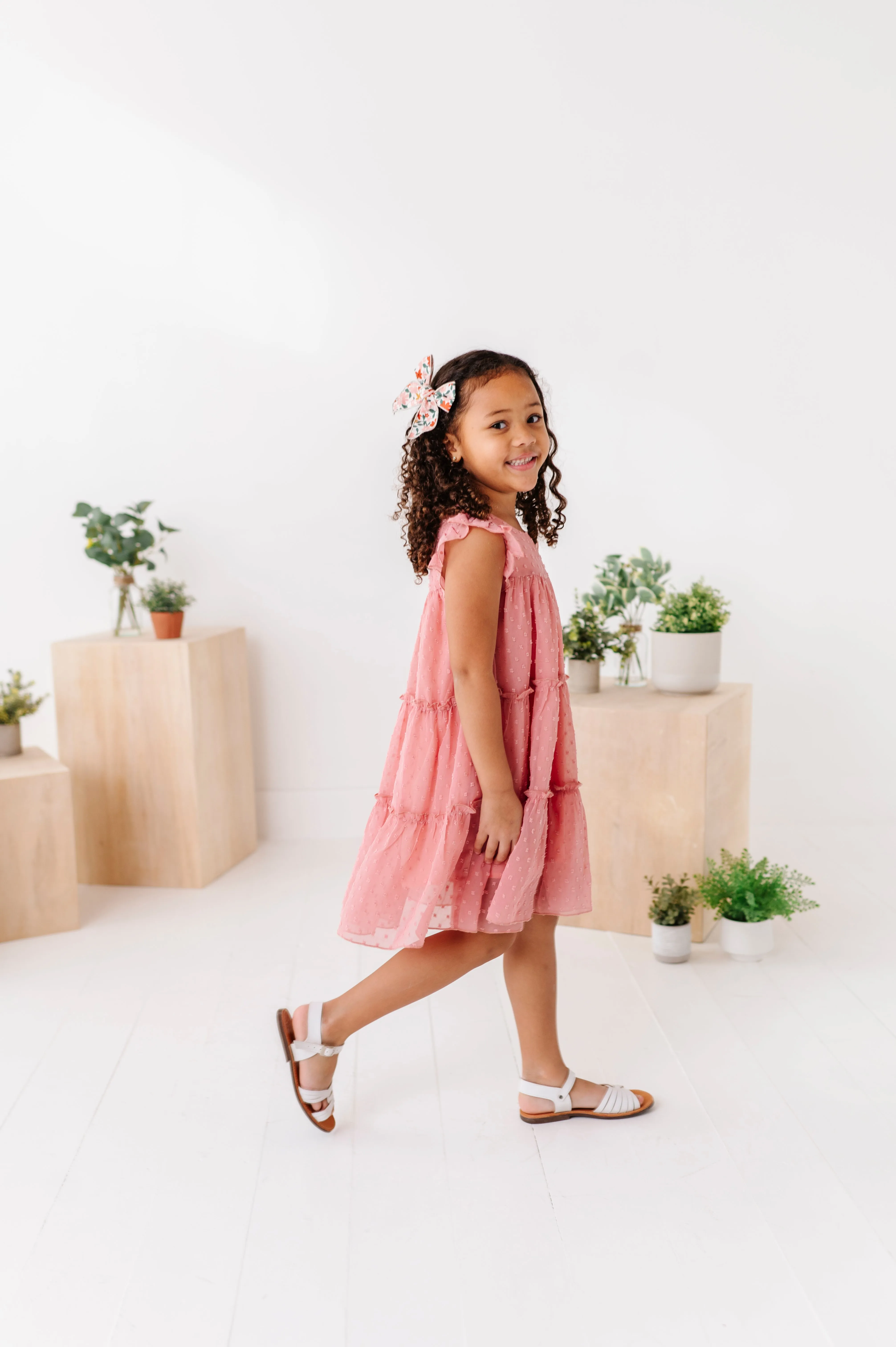 Peaches n’ Cream | Polka Dotty Swing Dress