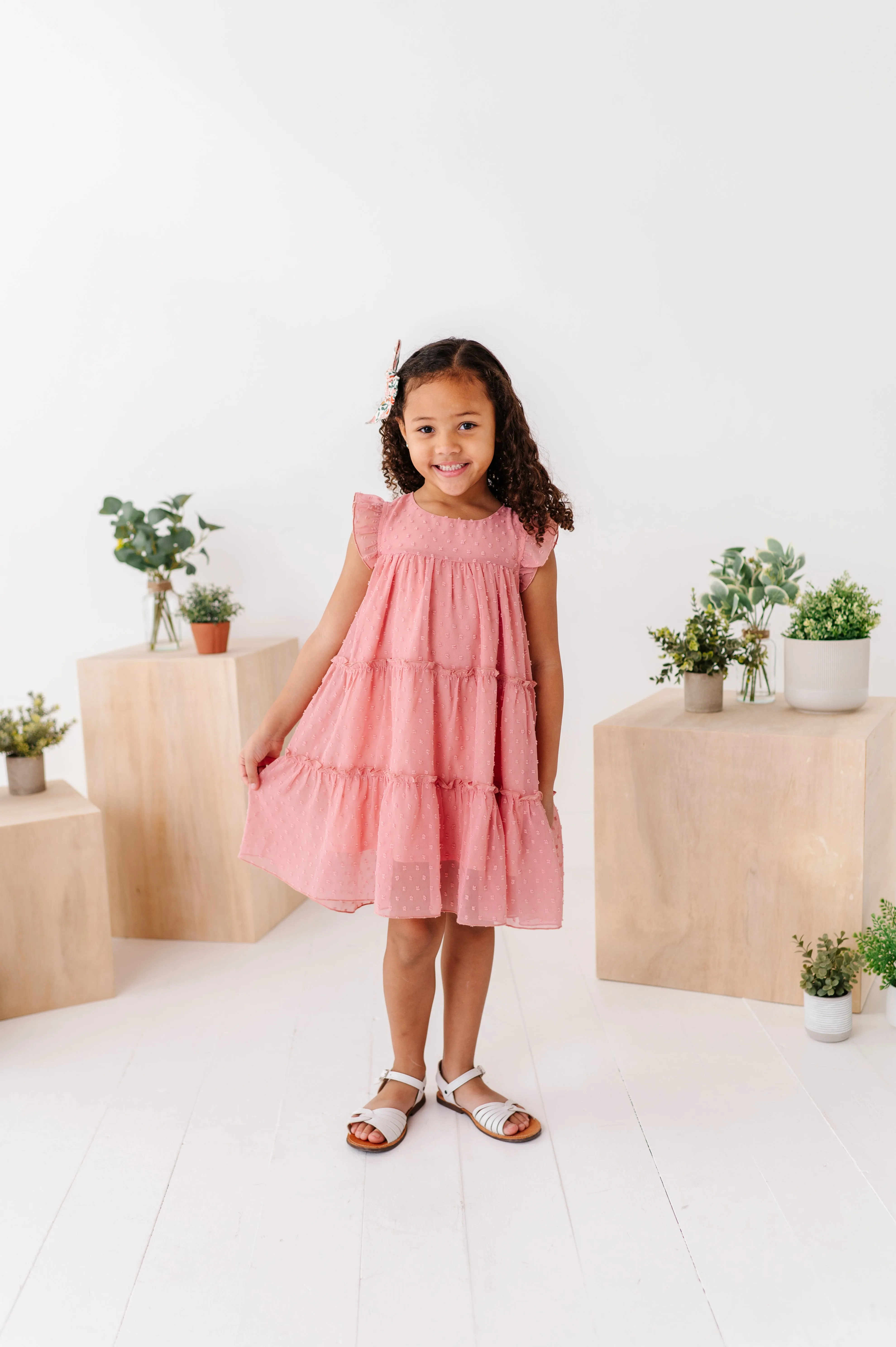 Peaches n’ Cream | Polka Dotty Swing Dress