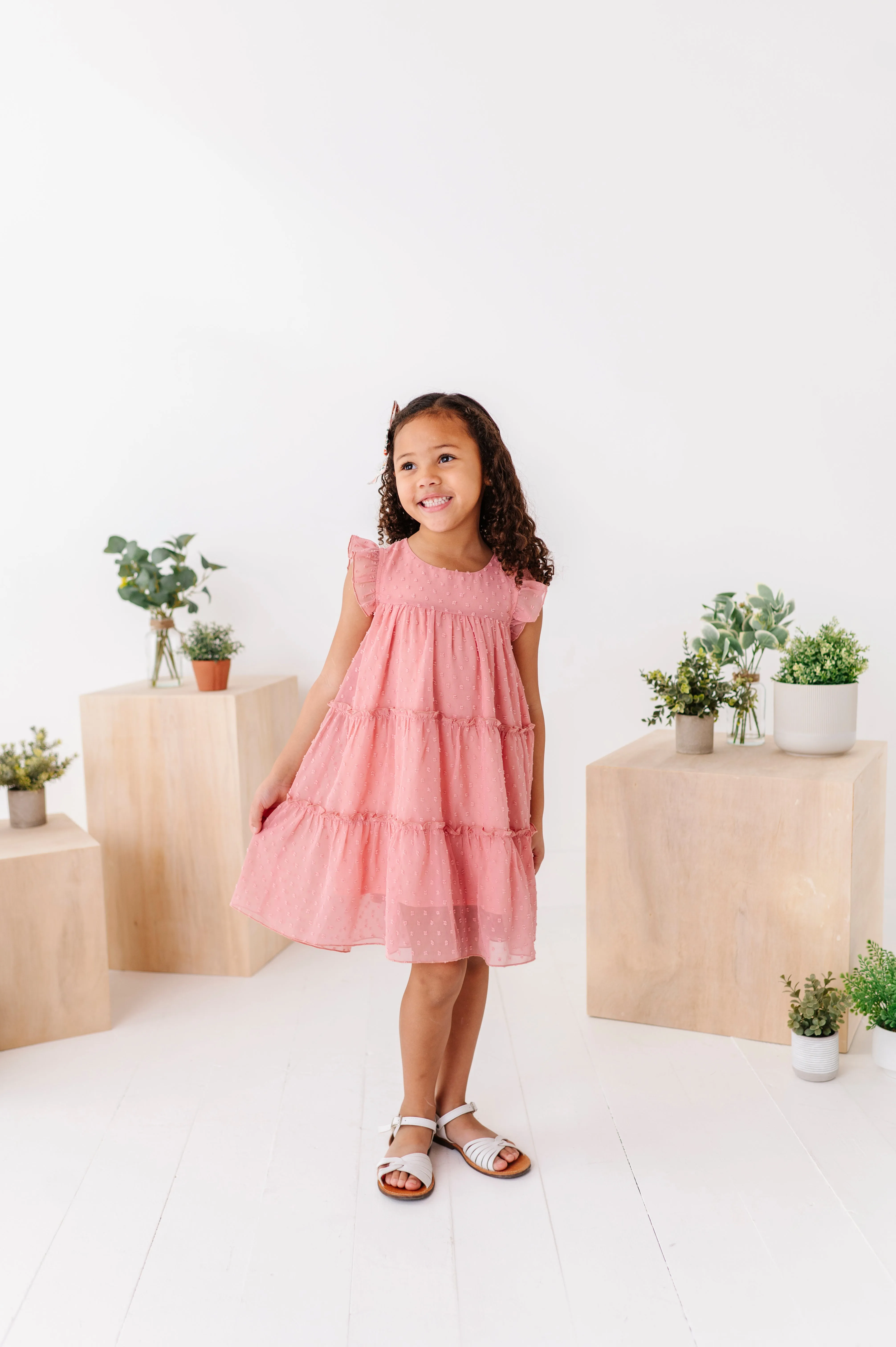 Peaches n’ Cream | Polka Dotty Swing Dress