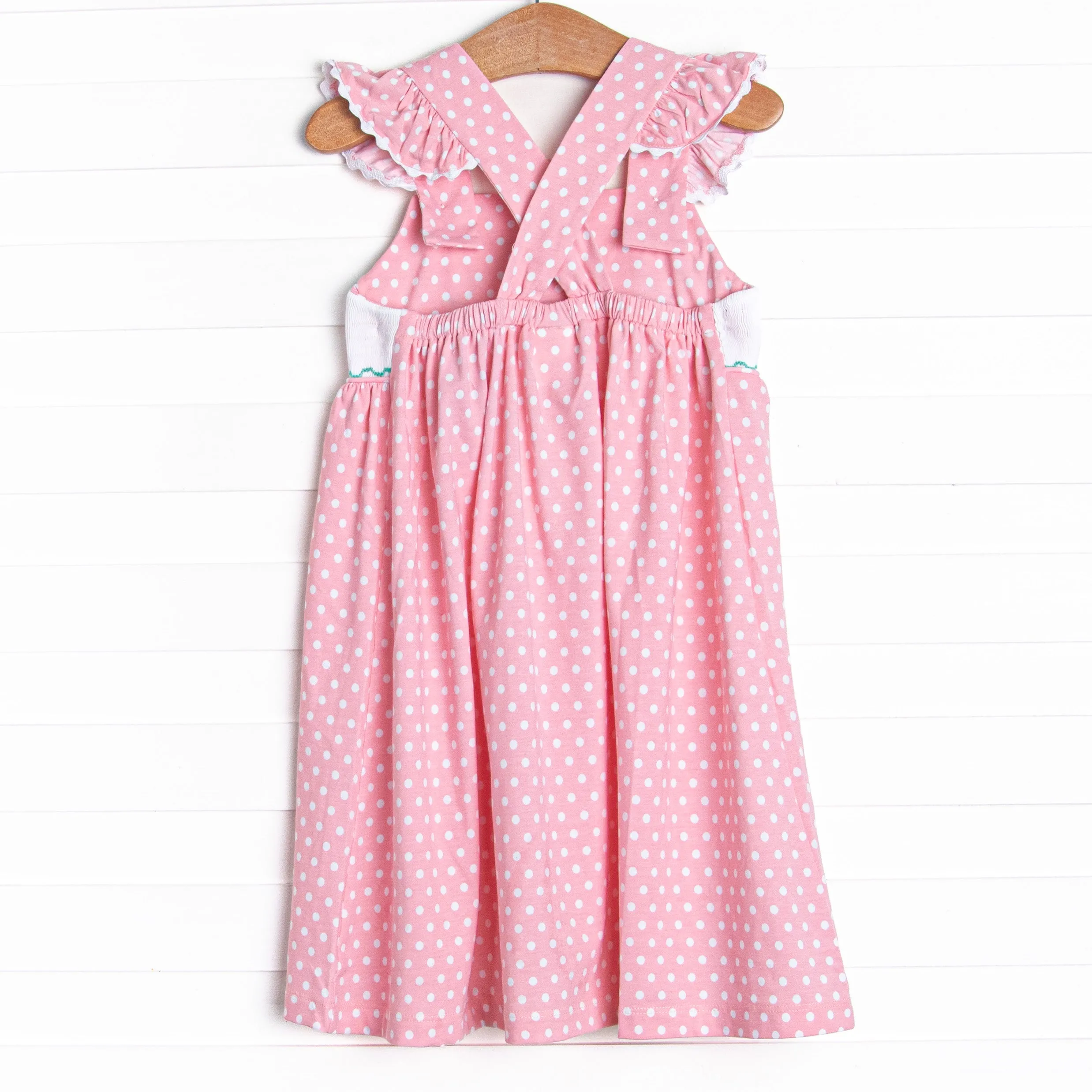 Pearl of the Sea Smocked Dress, Pink