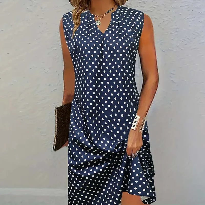 Perpetua - Elegant Polka Dot Woman's Dress