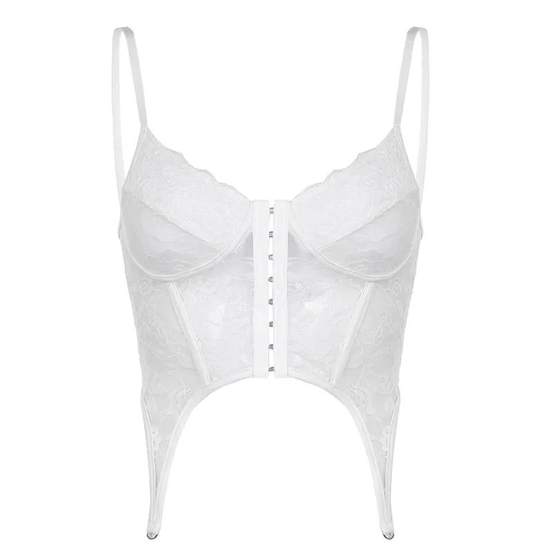 Phillipa Lace Crop Top