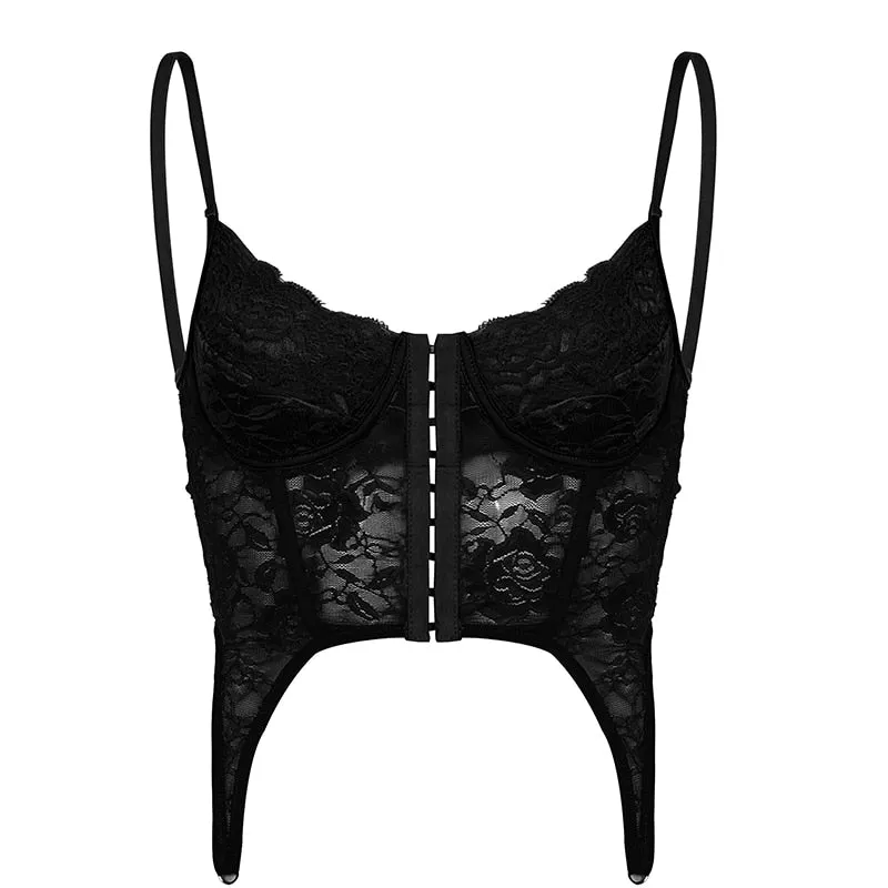 Phillipa Lace Crop Top