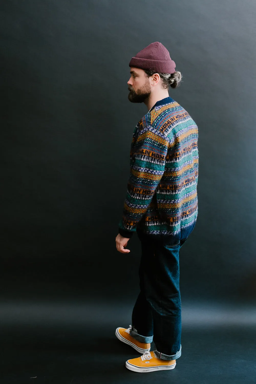 Piano World Cardigan - Orange Dreams