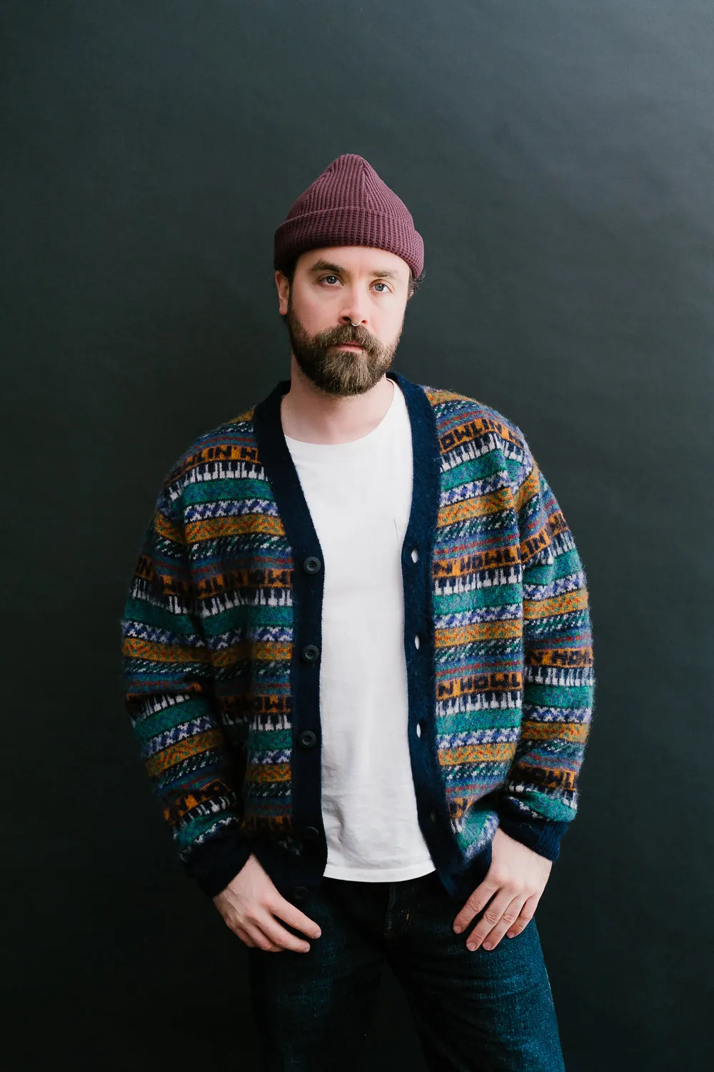 Piano World Cardigan - Orange Dreams