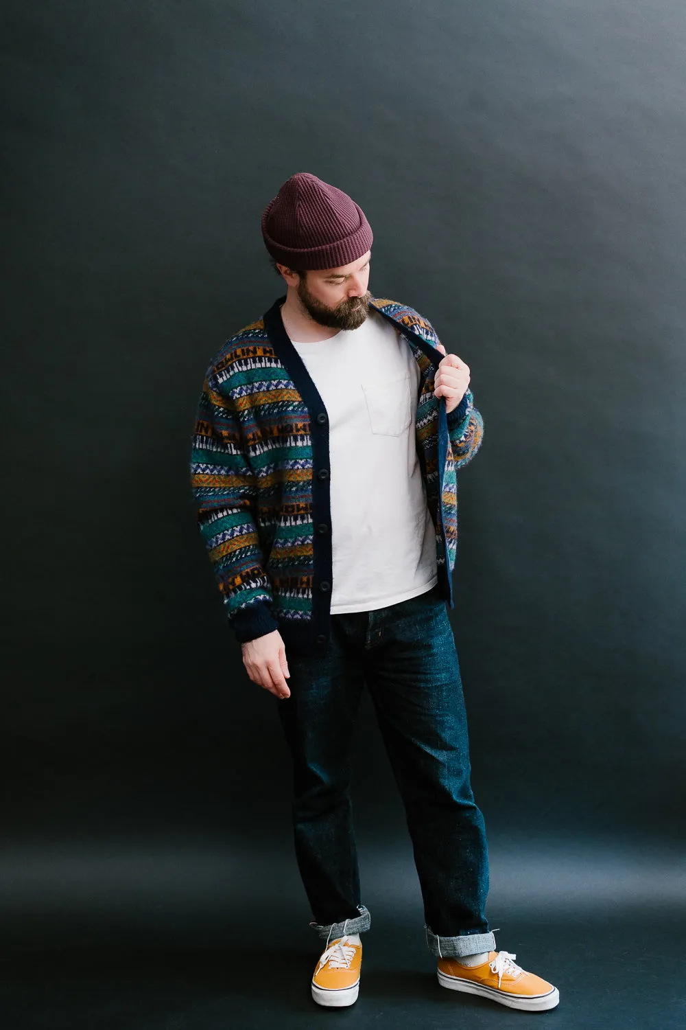 Piano World Cardigan - Orange Dreams