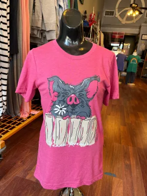 Pig on a Fence - Short Sleeve