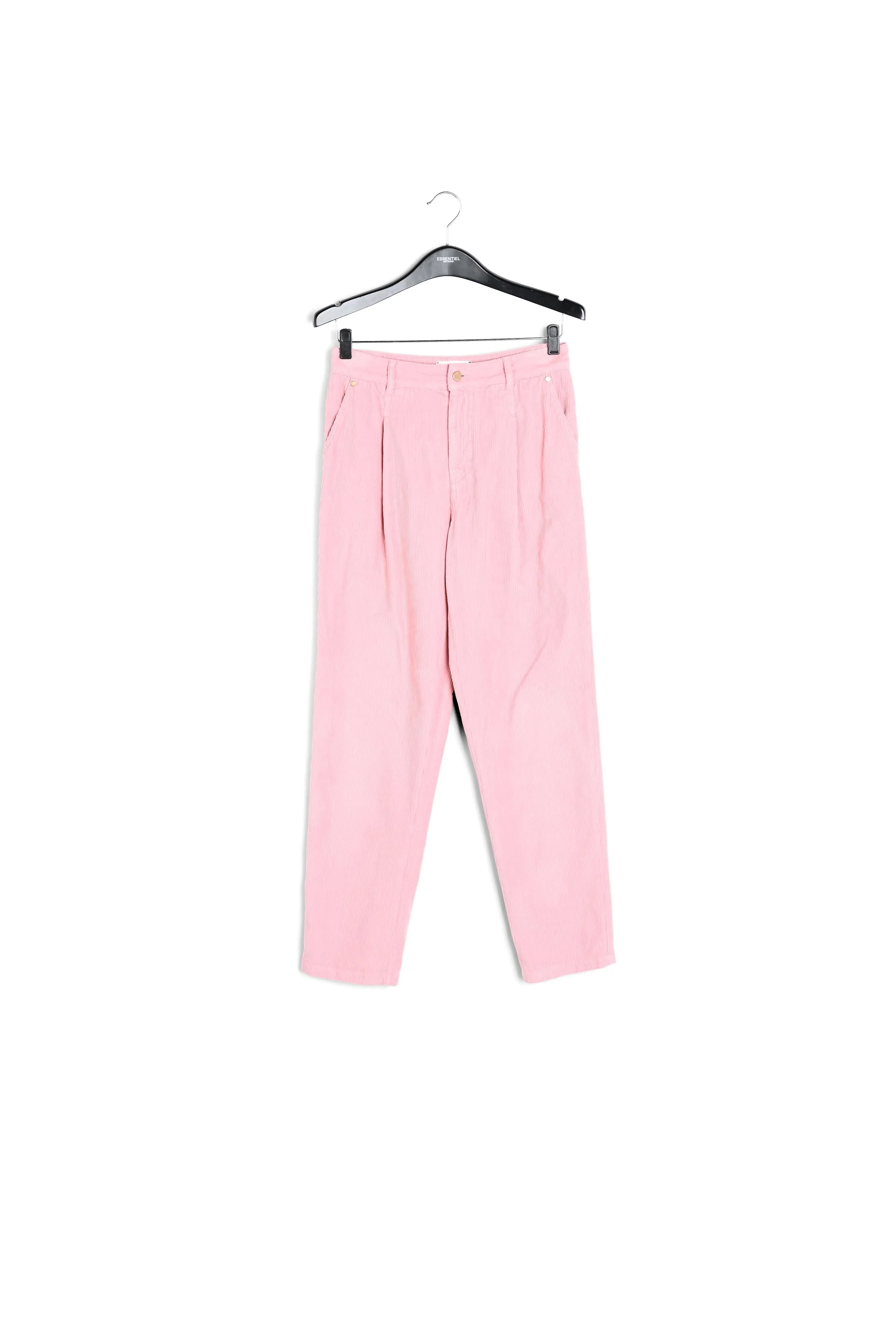 Pink cotton-corduroy pants