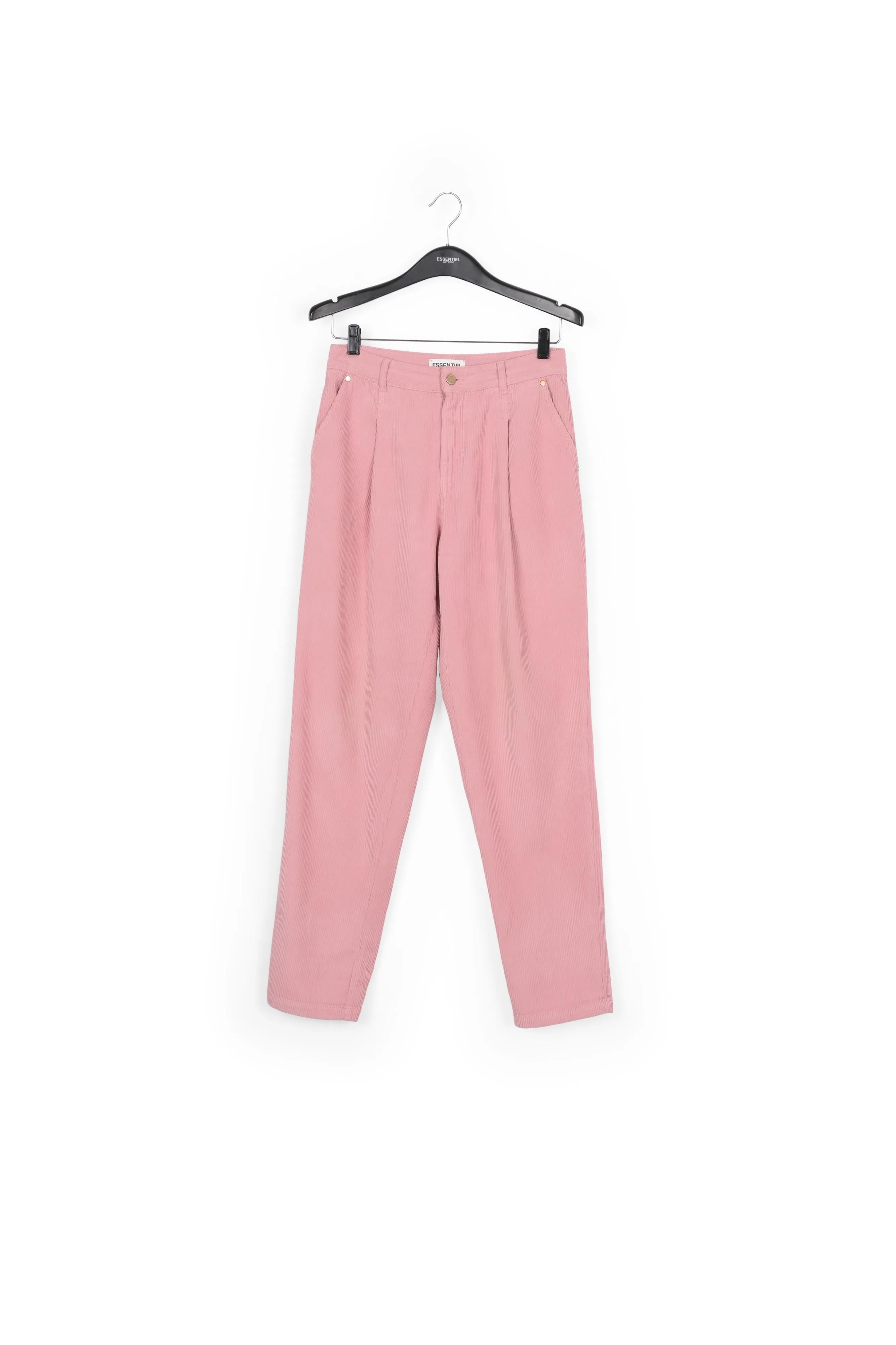 Pink cotton-corduroy pants