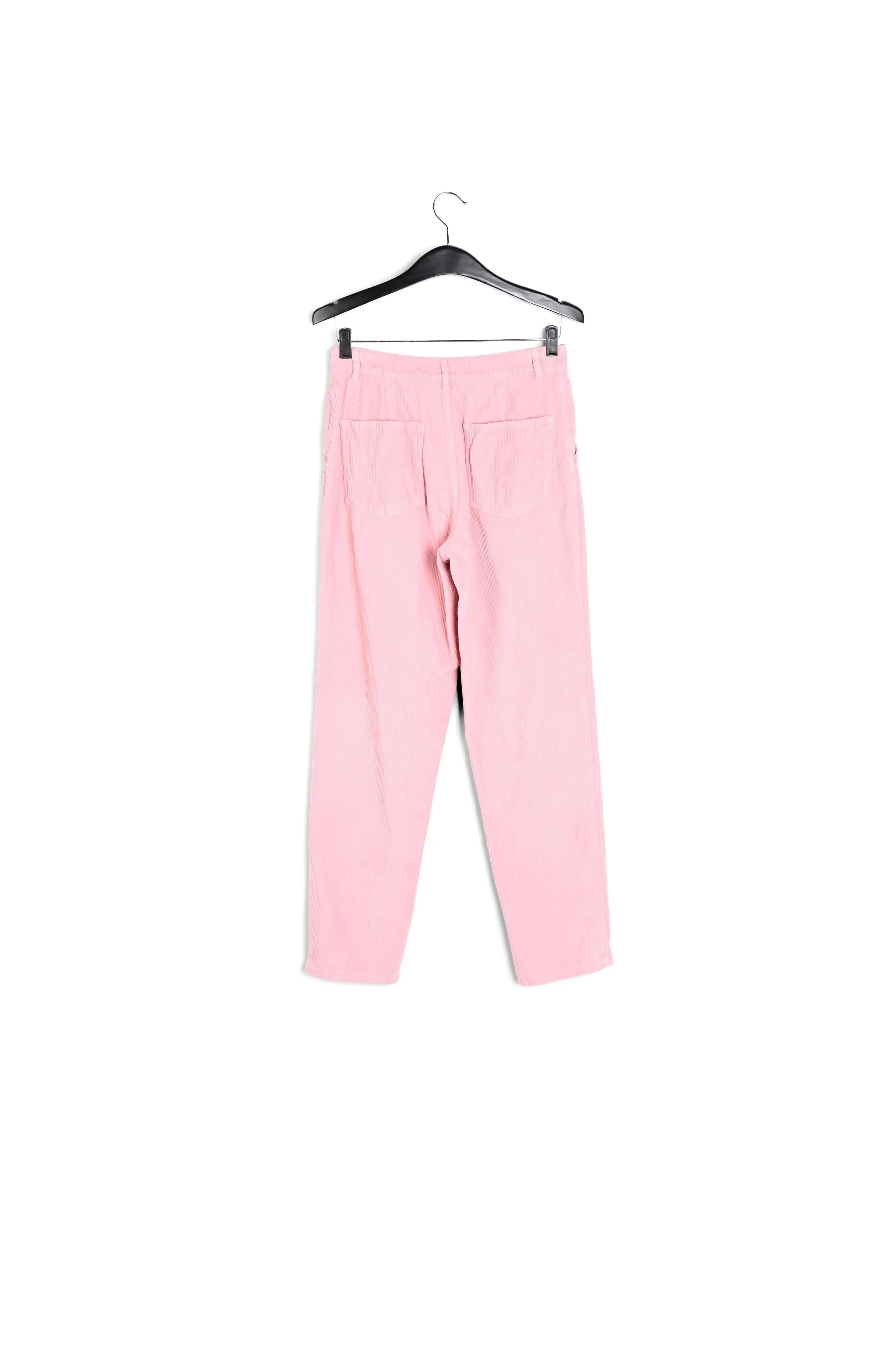 Pink cotton-corduroy pants