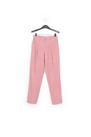 Pink cotton-corduroy pants