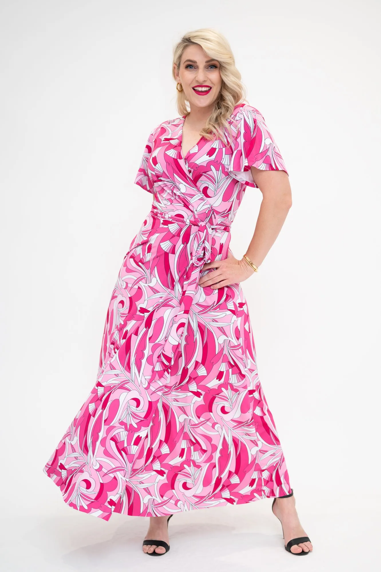 Pink Delight - Wrap Dress- pre order