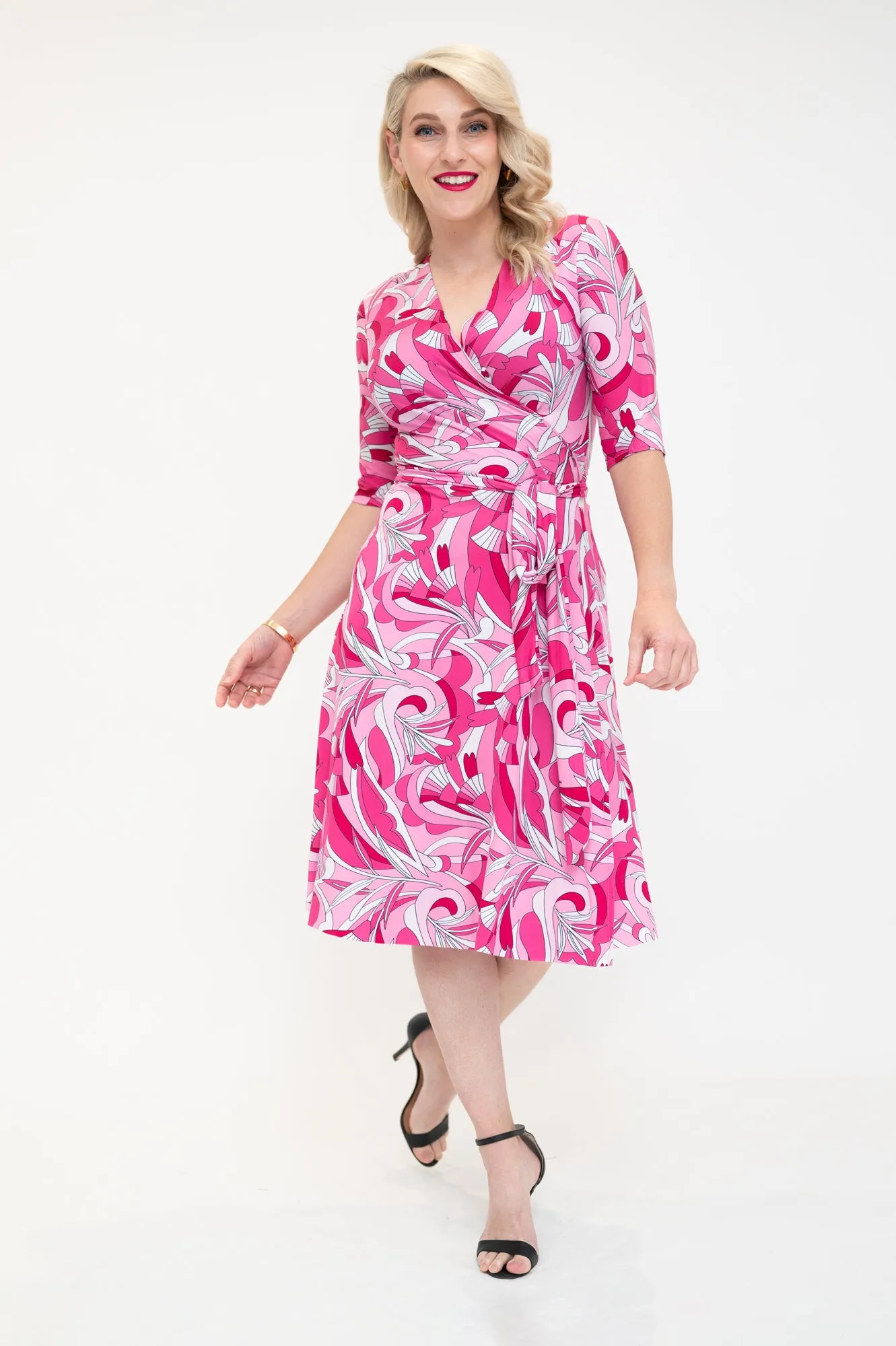 Pink Delight - Wrap Dress- pre order