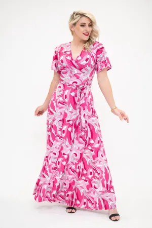 Pink Delight - Wrap Dress- pre order