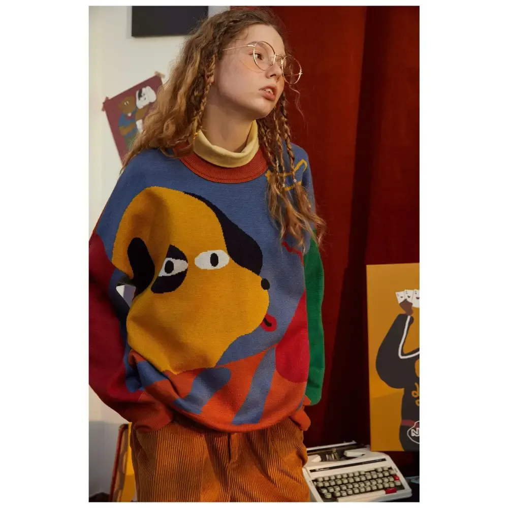Playful Weirdcore Dog Sweater for Unique Style and Comfort