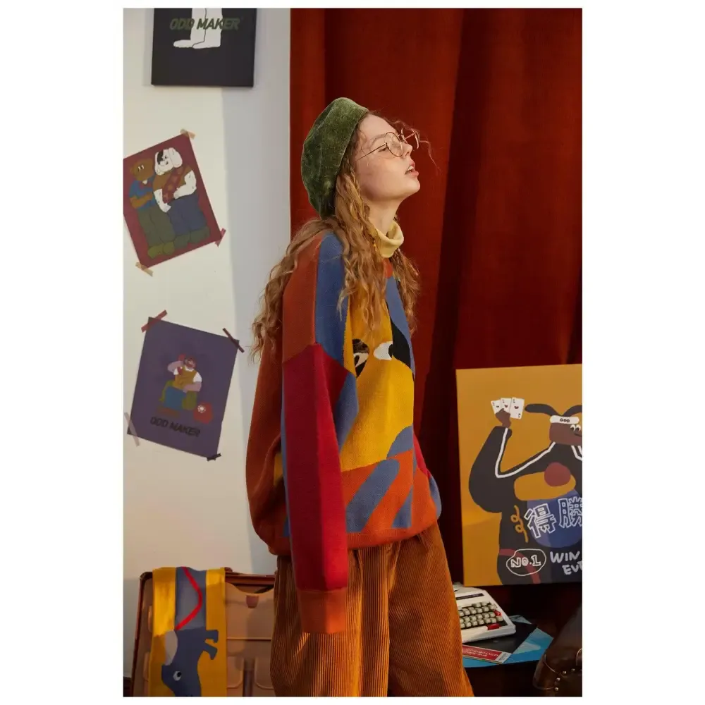 Playful Weirdcore Dog Sweater for Unique Style and Comfort