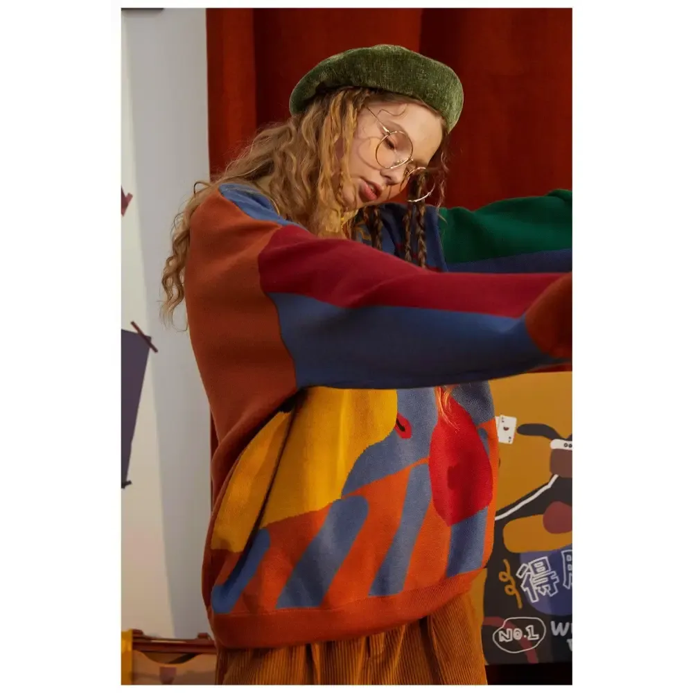 Playful Weirdcore Dog Sweater for Unique Style and Comfort