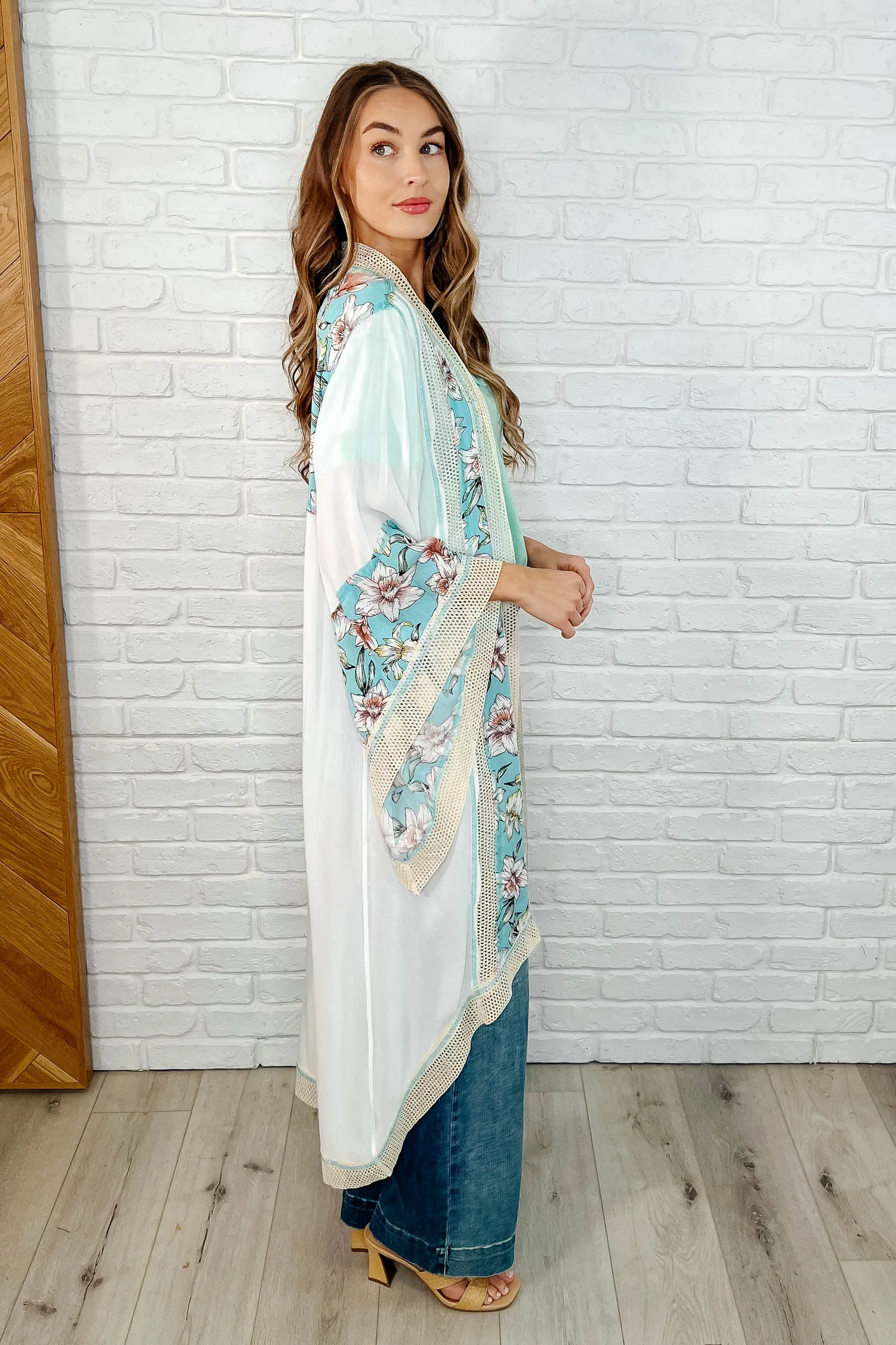 POL Always Flowing Open Front High Low Cardigan