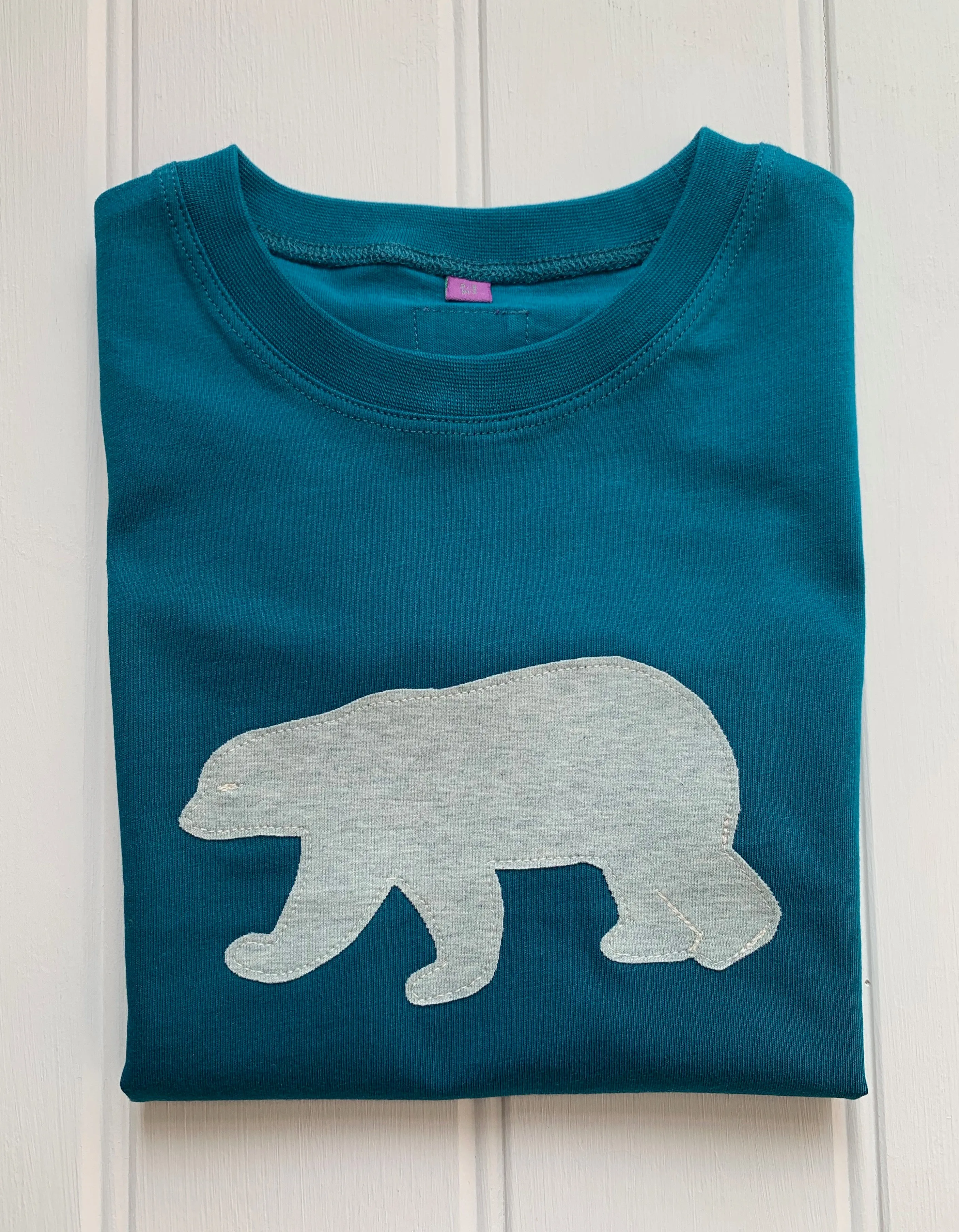 Polar Bear T-shirt - Teal