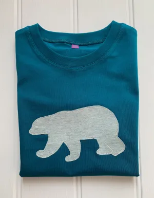 Polar Bear T-shirt - Teal