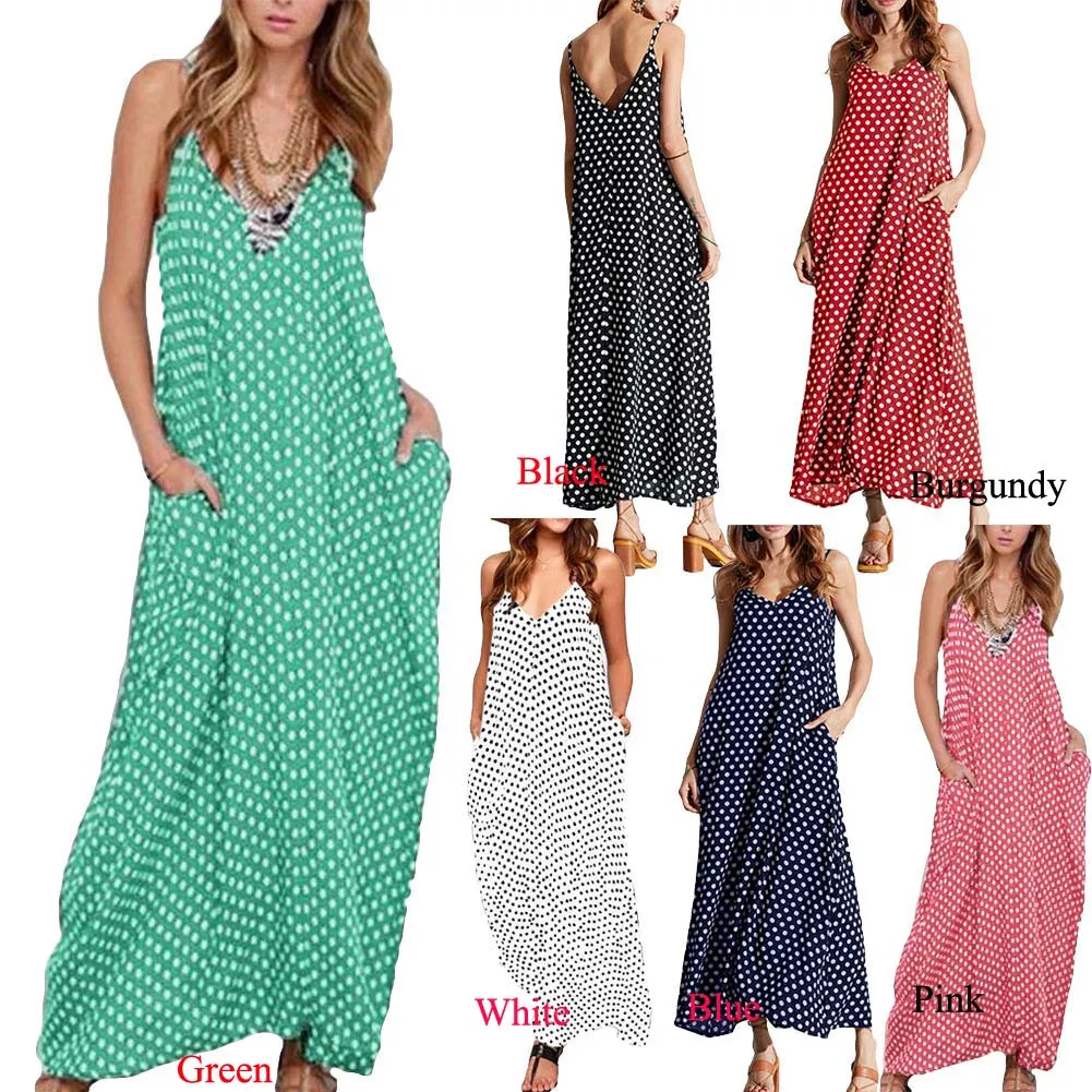 Polka Dot  Maxi Dress