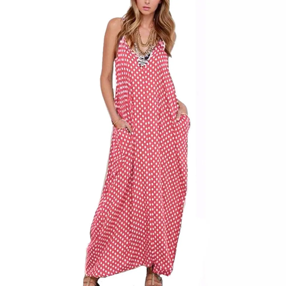 Polka Dot  Maxi Dress