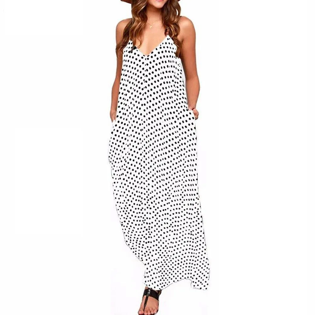 Polka Dot  Maxi Dress