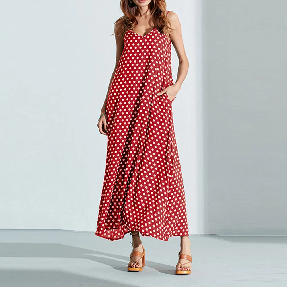 Polka Dot  Maxi Dress