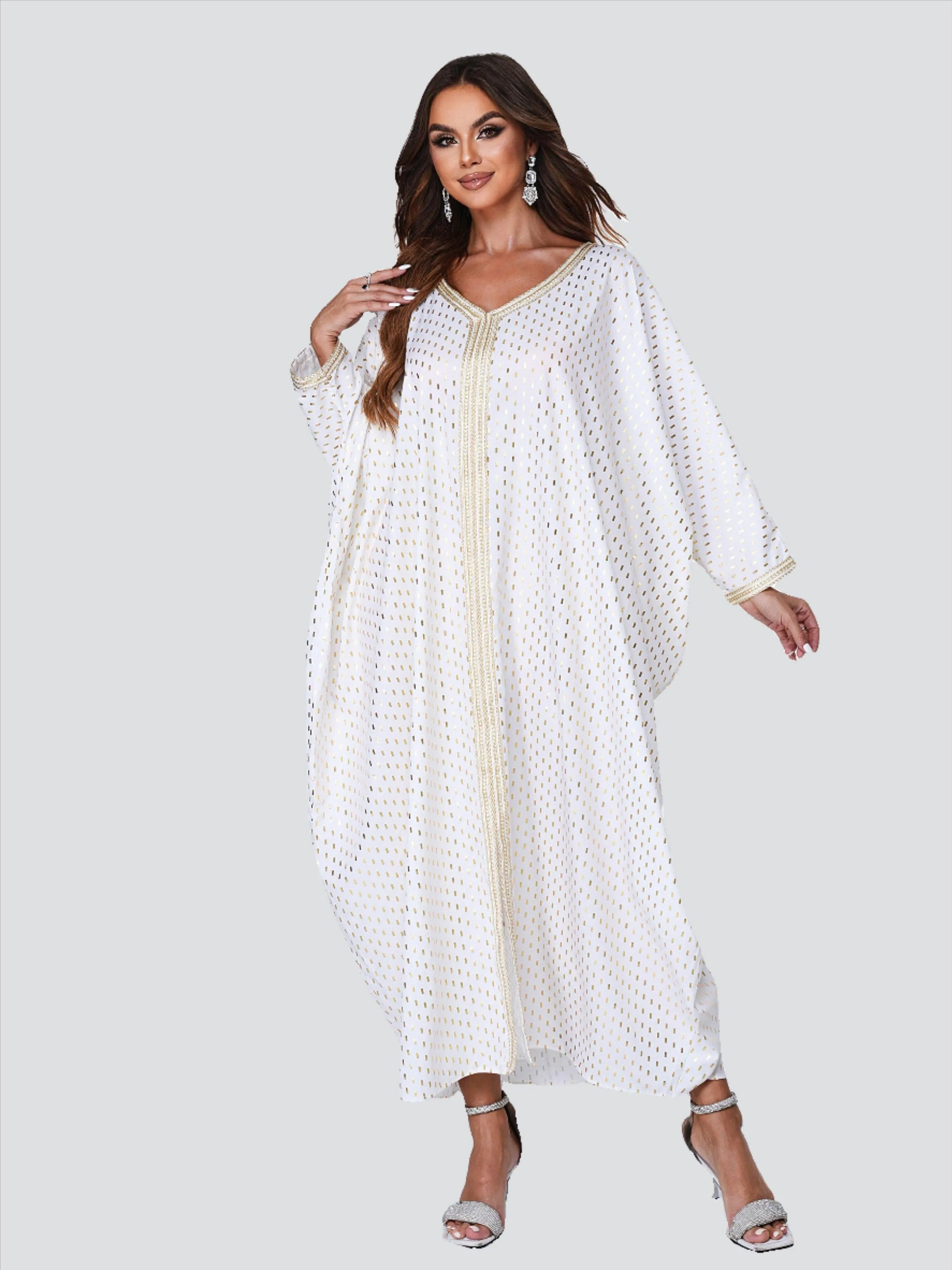 Polka Dots Cocoon Loose Dress ME00180