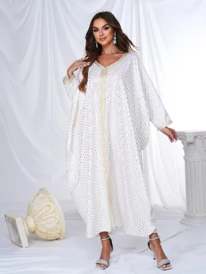 Polka Dots Cocoon Loose Dress ME00180