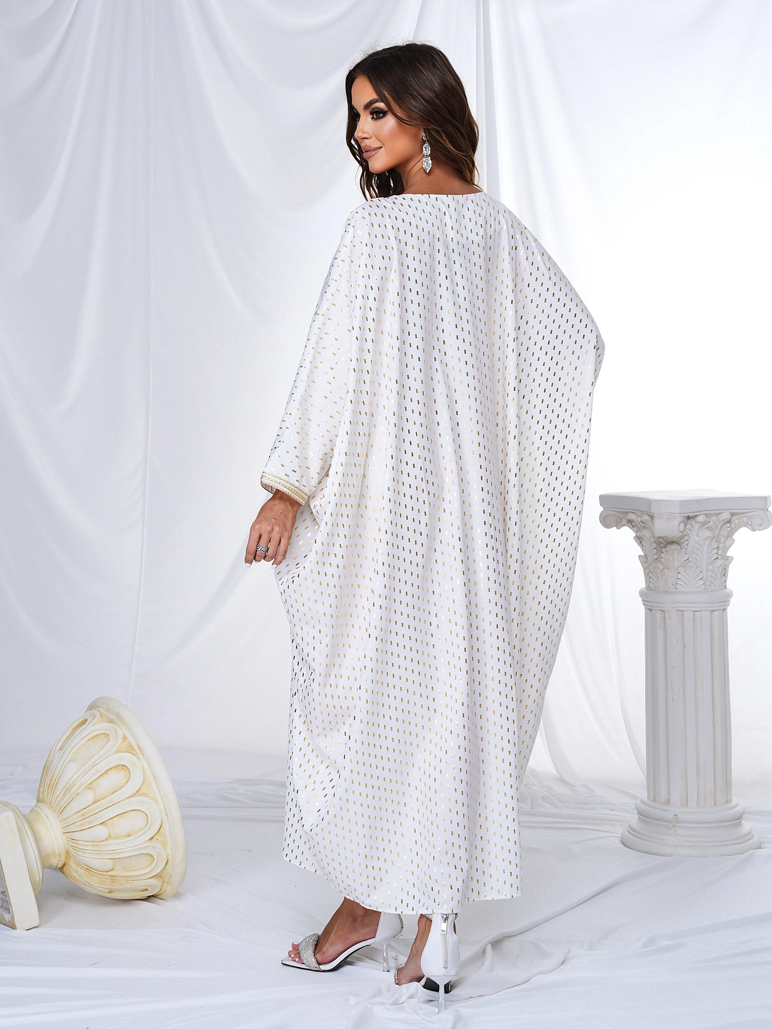 Polka Dots Cocoon Loose Dress ME00180