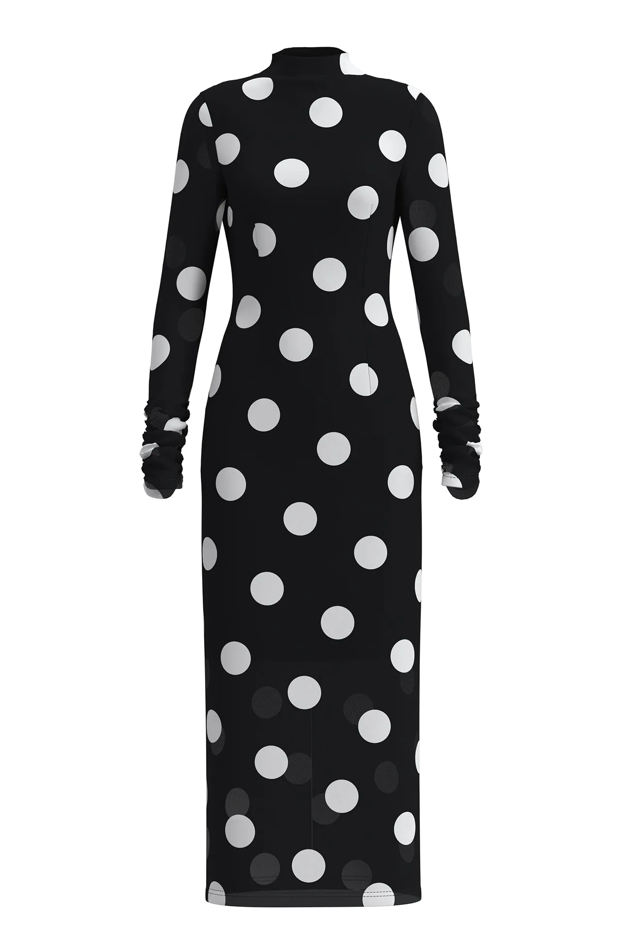 POLKA DOTY PRINT DRESS