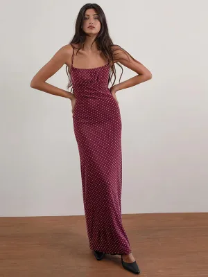 Polka Maxi Dress
