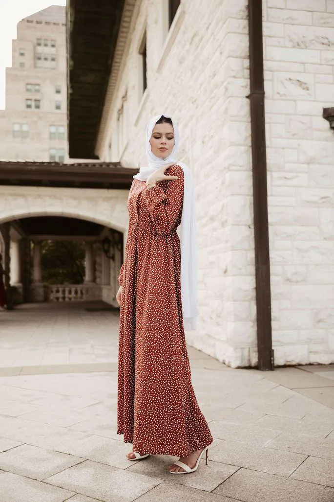Polka Passion Maxi Dress - Amber