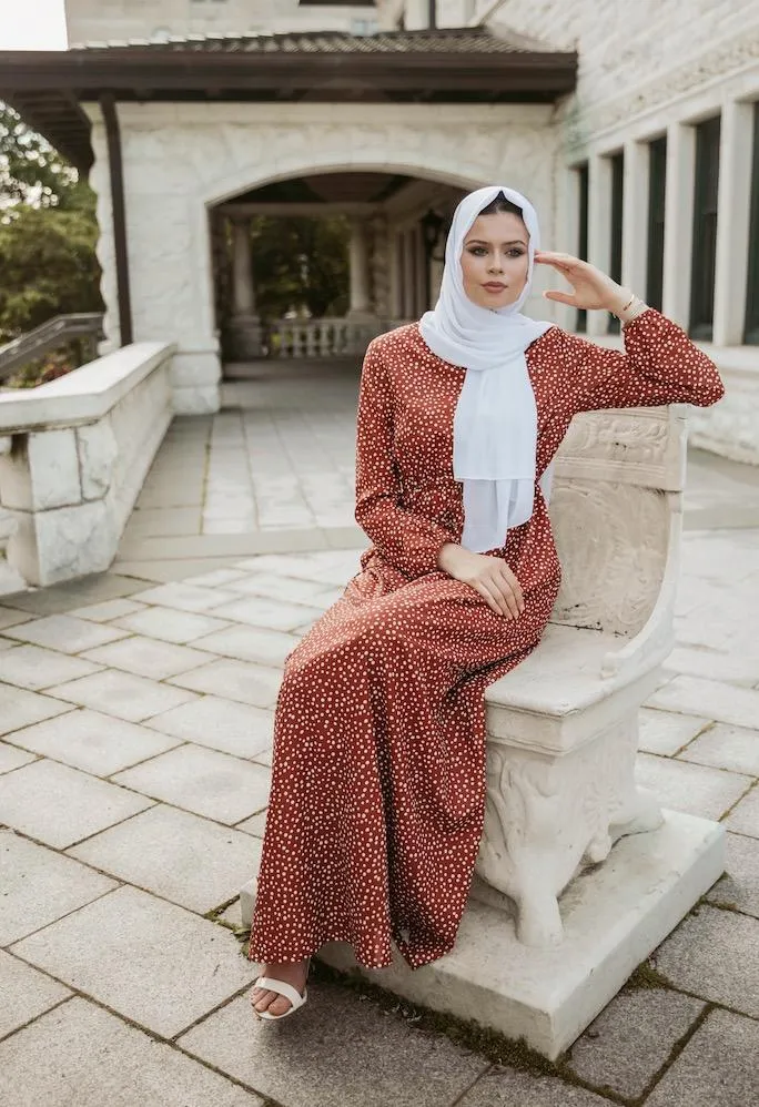 Polka Passion Maxi Dress - Amber