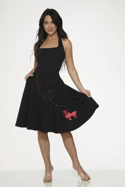 Poodle Skirt - Black/Pink -
