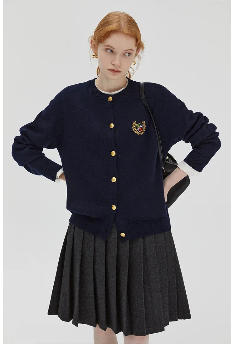 Preppy Style Cardigan