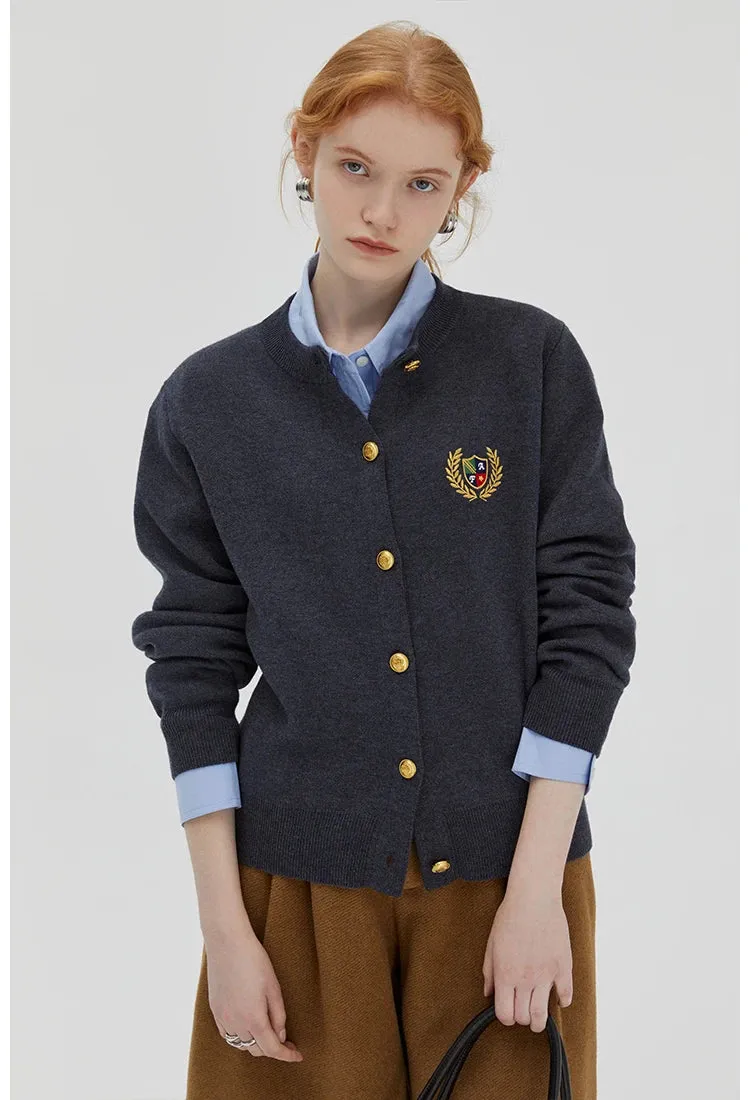 Preppy Style Cardigan