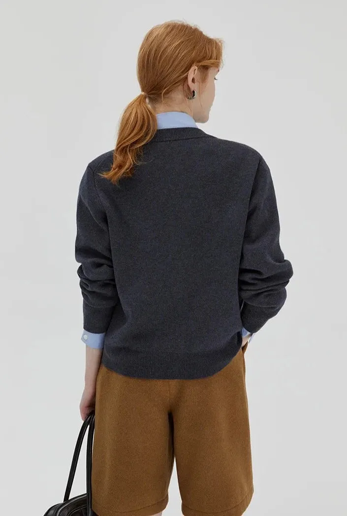 Preppy Style Cardigan